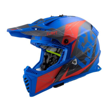 LS2 Мотошлем MX437 Fast Alpha Синий Матовый - миниатюра 6