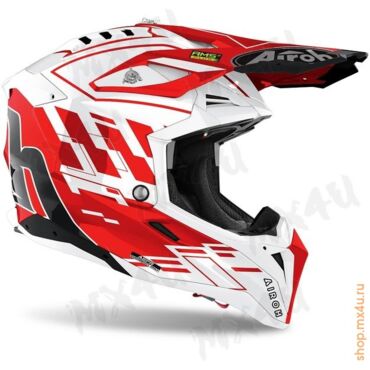 Кроссовый шлем Aviator 3 Rampage красный - миниатюра 1