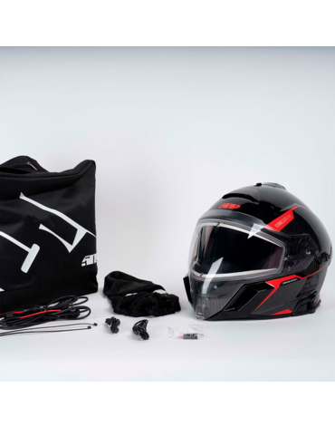 509 Шлем Delta V Carbon Commander с подогревом Racing Red