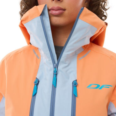 Dragonfly Куртка горнолыжная утепленная Gravity Woman 2025 Mock Orange Light Blue - миниатюра 7