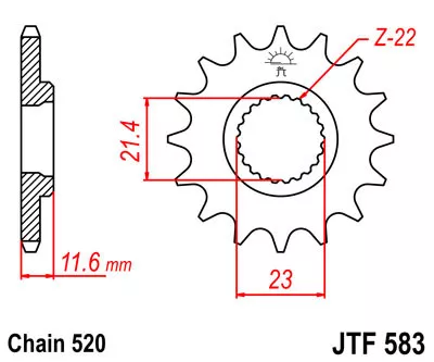 Звезда ведущая JTF583 - фото 1