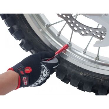 Ключ для спиц мотоцикла DRC Pro Spoke Wrench 5.6 7.0 Цвет титан - миниатюра 1