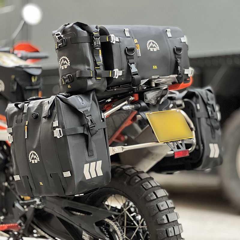 Tripfella Extreme Waterproof Saddle Bags SET ( 27 L+ 27 L ) комплект боковых сумок с крепежами // tfd 525 27х27 - фото 6