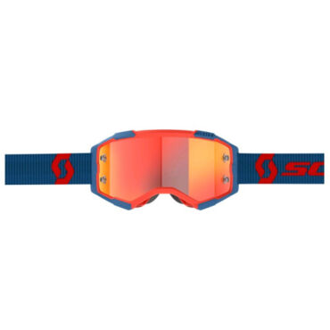 Scott Очки Fury dark blue neon red orange chrome works - миниатюра 2