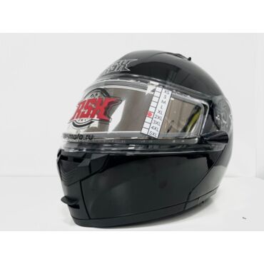 Шлем модуляр RSX Spark (HS 159) Winter, черный, очки желтые - миниатюра 2