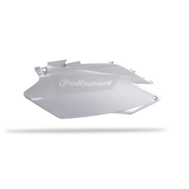 Щиток бокового номера Polisport под мотоцикл Honda CRF250R 2011 13, 450R 2011 12 белый - миниатюра 1