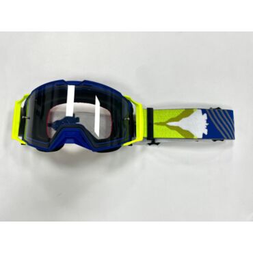 Очки кроссовые STARKS EF56 101HD(heavy duty) Синий Hi Viz - миниатюра 1