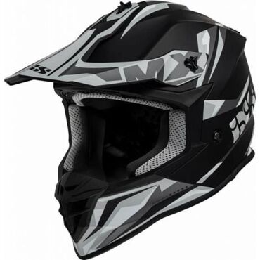 Кроссовый шлем IXS 362 2.2 черно серый матовый - миниатюра 5