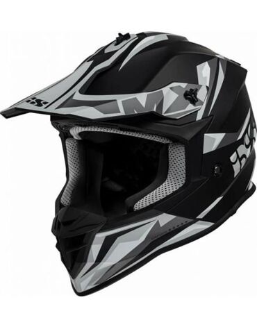 Кроссовый шлем IXS 362 2.2 черно серый матовый