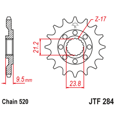 Звезда ведущая JTF284.14 SC - миниатюра 1