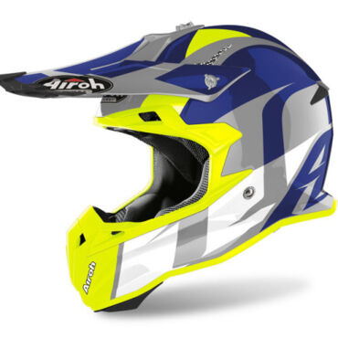 Шлем AIROH Terminator Open Vision SHOOT BLUE GLOSS (Глянец) - миниатюра 1