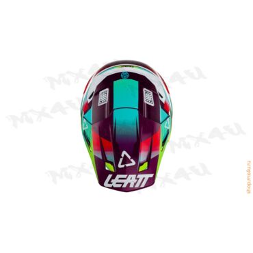 Кроссовый шлем Leatt Moto 8.5 Helmet Kit - Неон - миниатюра 2