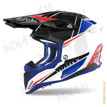 Шлем Aviator 3 Push - Сине\Красный - миниатюра 1