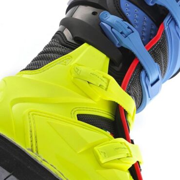 Gaerne Мотоботы детские женские GXJ Black Blue Fluo Yellow - миниатюра 4