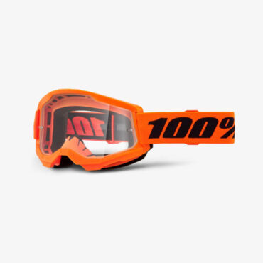 Очки 100% Strata 2 google neon orange / clear lens - миниатюра 1