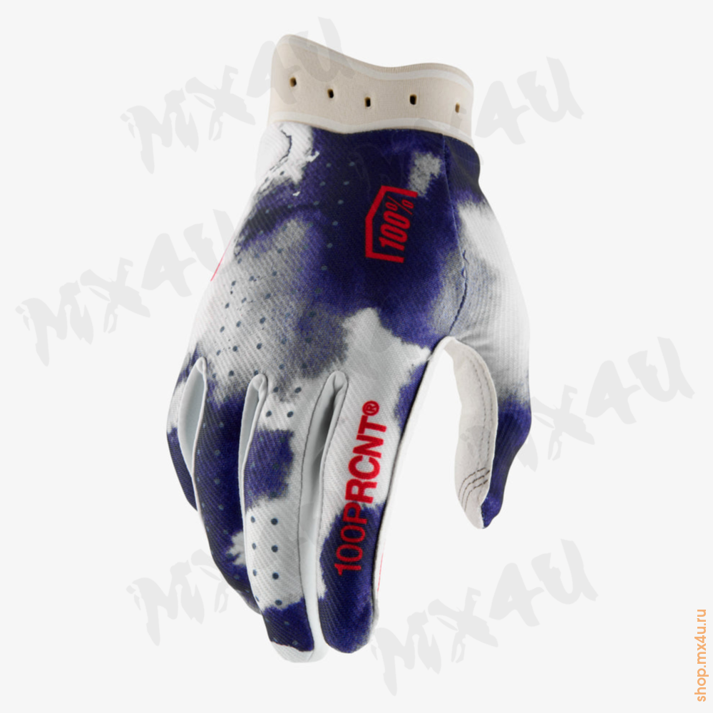 Мотоперчатки ITrack Glove Blue White 2026 - фото 1