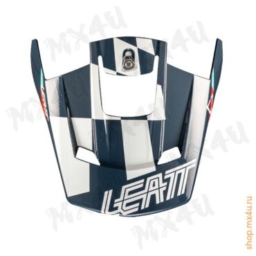 Козырек для шлема 3.5 V25 - Синий Белый - миниатюра 1