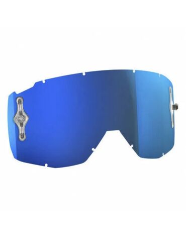 SCOTT Линзы Hustle MX SGL WKS OTG electric blue chrome