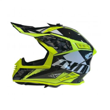AiM Шлем RH855 Carbon Terrain Black Yellow - миниатюра 2