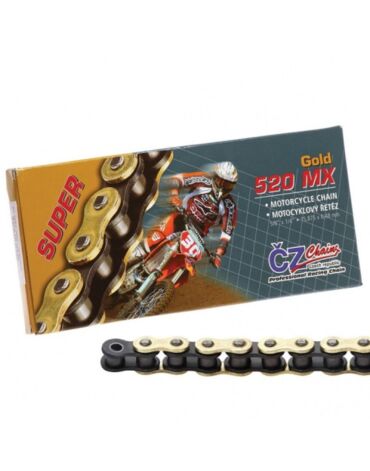 Цепь для мотоцикла CZ Chains 520 MX Gold - 114