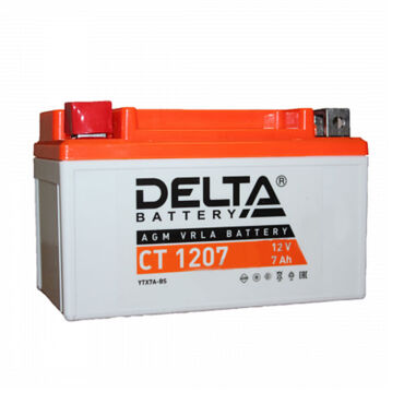 Аккумулятор для мотоцикла Delta CT 1207 150x86x94 мм - миниатюра 1