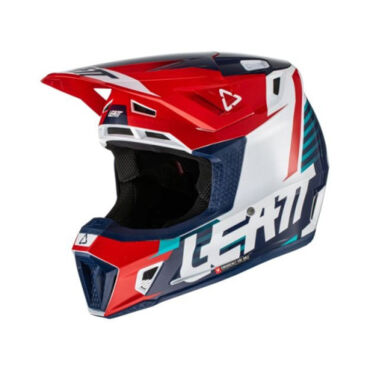 Leatt Шлем кроссовый Kit Moto 7.5 V22 Blue Red - миниатюра 2