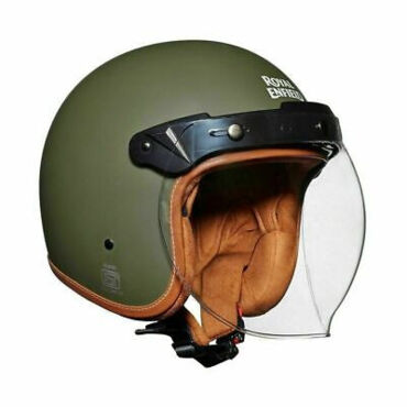 Шлем Royal Enfield LTHR. TRIM HELMET(V) BTL GREEN L 60 - миниатюра 1