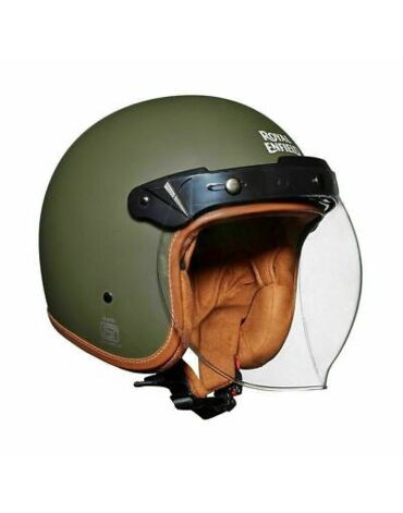 Шлем Royal Enfield LTHR. TRIM HELMET(V) BTL GREEN L 60