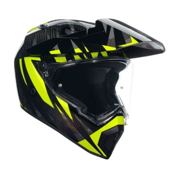 AGV Шлем AX9 E2206 V26 Steppa Carbon Grey Yellow Fluo - миниатюра 1