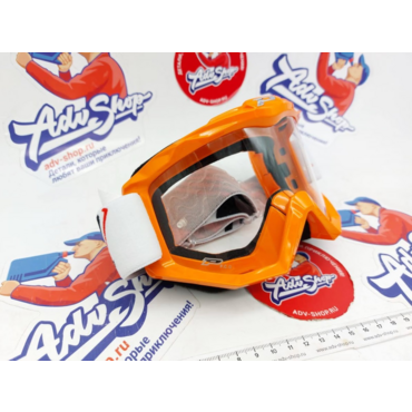 Progrip Atzaki 3201 166 ( очки ) маска оранжевая с защитой от царапин с прозрачной линзой 3213 // PZ3201AF - миниатюра 1