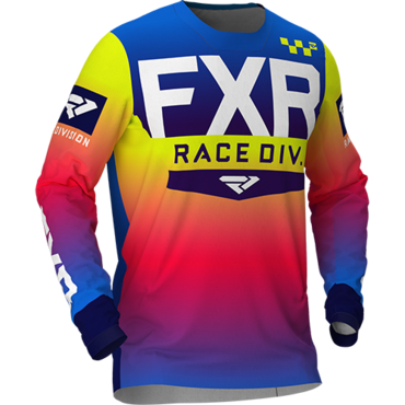 Джерси FXR HELIUM MX, Coral Blue Fade Hi vis - миниатюра 1