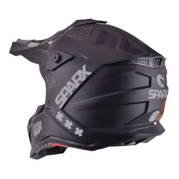 Шлем кроссовый Sparx Raptor (JH 601), черный матовый - миниатюра 1