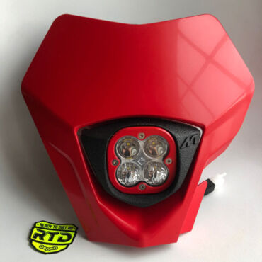 Светодиодная фара GasGas EC EC F (2021 2023), KTM Freeride (2012 2017), Husaberg FE TE (2009 2013), Husqvarna FE TE (2014), Чёрный красный - миниатюра 2