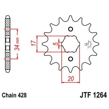 Звезда ведущая JTF1264.15 - миниатюра 1