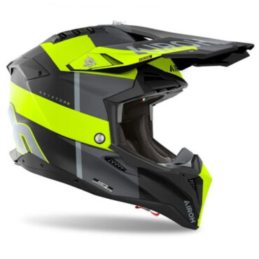 Airoh Мотошлем Aviator 3 Monarch Yellow Matt - миниатюра 1