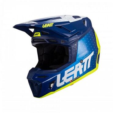 Шлем кроссовый Leatt Moto 8.5 Helmet Kit Blue V24 - миниатюра 1
