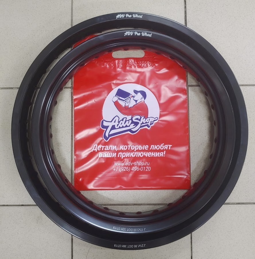AdvProWeel  комплект ободов 21 - 17 Black ( XRV750 XL600 XL650) - фото 3