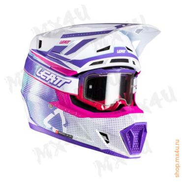 Шлем 7.5 V26 Thermoplastic + 4.5 очки Velocity - Фиолетовый - миниатюра 4