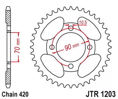 Звезда ведомая JTR1203