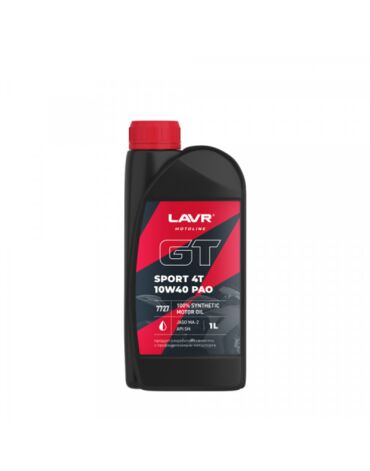 Масло моторное LAVR MOTO GT Sport 4T 10W 40 1л
