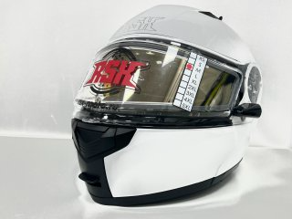 Шлем модуляр RSX Spark (HS 159) Winter, белый, очки желтые - миниатюра 3
