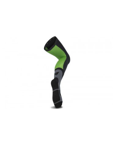 Чулки носки UFO LONG SOCKS, black green (S M, Взрослая )