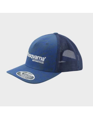 Бейсболка Husqvarna ACCELERATE TRUCKER CAP, blue (One size, Взрослая  Повседневная)