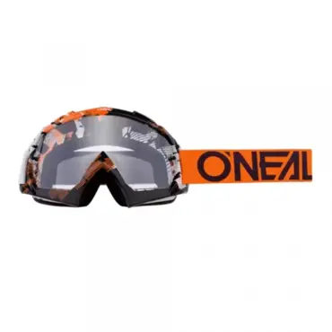 Oneal Маска кроссовая B 10 Pixel Orange White Clear - миниатюра 2