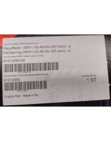 KTM пружина амортизатора (59 61) 63 66 69 225 EXC TPI / EXCF 17 22 ( 91010350 )