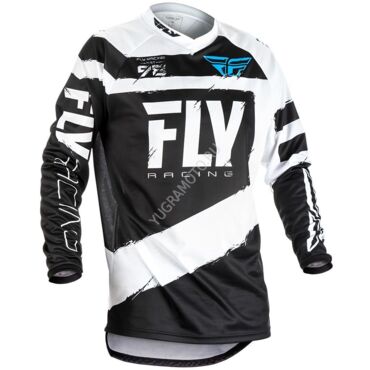 Джерси FLY RACING F 16 Black White (2018) - миниатюра 1