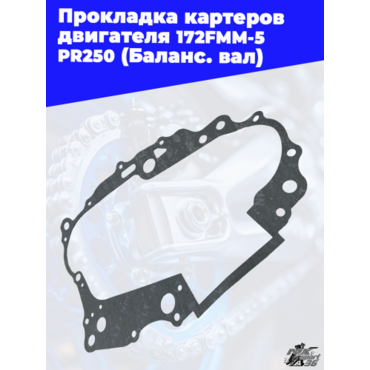 Прокладка картеров двигателя 172FMM 5 PR250 (Баланс. вал) - миниатюра 2