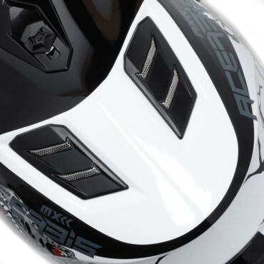 Acerbis Шлем детский Profile Junior White Black - миниатюра 6