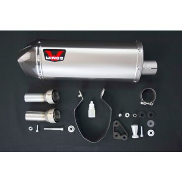 Wings Titanium Mufflers прямоточный титановый выхлоп (BLACK) HONDA CRF1000 - миниатюра 1