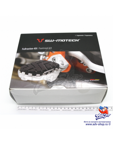 SW MOTECH подножки широкие ION регулируемые (серебристые)  CRF1000L / XRV750 650 (87 03) / XL600V (87 99) / XR250 (96 06) // FRS.01.011.10201 S (4052572039168) // 10044815